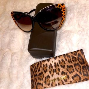 Women’s Roberto Cavalli Leopard Print Snake Sunglasses